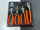 New Matco Tools SPU4M 4PC Universal Orange Grip Pliers Set W/ Tray, Sealed Nos. Price: $174.99.