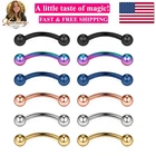 12PCS 14G Surgical Steel Eyebrow Ear Navel Belly Lip Ring Body Piercing Jewelry New. Price: $17.99.