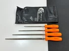Snap-on Tools Usa HBF200O Rare Orange Round File Set W/ Kit Bag C0413O Used. Price: $174.99.
