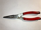 Snap-on Tools 196CF 8" Long Red Soft Grip Needle Nose Pliers With Cutter Usa Used. Price: $29.97.