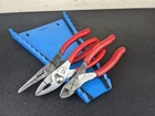 #BN533 Snap-on Tools PL306ACF Red 3PC Plier Set Needle Nose Slip Joint Cutters Used. Price: $119.95.