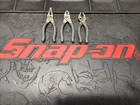 Snap-on Tools Usa 3PC Grey Soft Grip Mini Slip Joint Pliers Set PL344BCFDT Used. Price: $145.00.