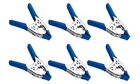 6" Blue Heavy Duty Metal Spring Clamp, W/ Pvc Tips & Handles By Contractorsx New. Price: $9.99.