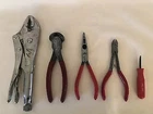 5 Mac Tools End Cutting Nippers Vice Grip Locking & Long Nosed Pliers Wire Snips Used. Price: $69.95.