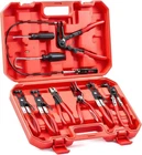 9PCS Flexible Hose Clamp Clip Plier Tool Set W/swivel Jaw Flat Angled Band Red New. Price: $37.88.