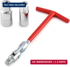 Qwork Spark Plug Socket Wrench, Universal,t-handle, 6MM (5/8") & 21MM (13/16") New. Price: $15.94.