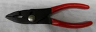 Snap-on 6-1/2" Long Red Vinyl Grips Slip Joint Pliers #46CP Made The Usa Used. Price: $44.99.