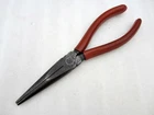 Vintage Diamond 7.5" Needle Long Nose Pliers LN57 Red Made Usa Used. Price: $19.95.