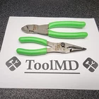 Snap-on Tools 2PC Green 7" Long Nose Slip-joint Pliers & Diagonal Cutter LN46ACF New. Price: $199.95.