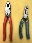New Milwaukee 48-22-6100 High Leverage Lineman Plier + Klein Heavy Duty Stripper. Price: $19.00.
