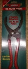 Vim Heavy Duty Position Oil Filter Pliers For Sizes 2.25" To Diameter #V244 New. Price: $27.89.