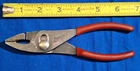 1987 Snap-on 46CP 7" Slip Joint Pliers Red Handles Used. Price: $35.00.