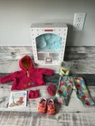 American Girl Bitty Baby Doll Fall Leaf Set - Complete W Bfo Box Nip Toys Socks Used. Price: $79.99.