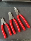 Snap On Tools Usa New Red 3 Piece Soft Grip Pliers / Cutters Set Heavy Duty. Price: $174.99.