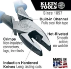 Klein J20009NECRTP Lineman's Pliers, Fish Tape Pull/crimping, 9-INCH New. Price: $71.12.