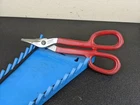 #BI887 Snap-on Tools Red Metal Tin Snips CD10 Usa Kenosha 10.5" Long Used. Price: $29.95.