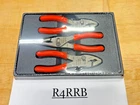 Snap-on Tools Usa New Sealed 3PC Orange Soft Grip Slip Joint Pliers Set PL346ACO. Price: $179.95.