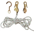 Klein Tools Galvanized Steel Block & Tackle With 25 Ft Rope, 750 Capacity New. Price: $218.27.