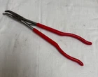 Snap-on Tools Usa 415CP 15" Bent Needle Nose Pliers Red Grip Used. Price: $90.00.