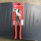 Milwaukee 48-22-6104 Cable Cutting Pliers Red New. Price: $29.99.