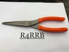 Snap-on Tools Usa New 9" Orange Soft Grip Talon Needle Nose Pliers 97ACFO. Price: $69.95.
