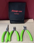 Snap 3PC Precision Pliers Set W/ Pouch Green Soft Grip PLP300AG New. Price: $234.97.