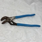 Vintage Pliers 420 10" Bright Blue Rubber Handles Used. Price: $8.04.