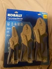 Kobalt 0464613 3-PACK Locking Plier Set Tool Automotive Construction Misc. Work New. Price: $25.59.