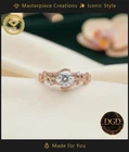 14K Rose Gold Diamond Prong Wife Solitaire Accents Anniversary Gift Classic Ring New. Price: $1487.70.