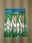 Sears Companion 3PC Multipurpose Locking Plier Set 30476 Curved Straight Long Ns New. Price: $19.95.