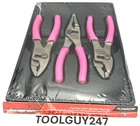 Snap On Tools Usa Electric Pink 3PC Soft Grip Slip Joint Pliers Set PL346ACF Ep New. Price: $399.95.