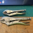 Vintage Petersen Vise Grip 7R 10R Straight Curved Jaw Locking Pliers Dewitt Usa Used. Price: $19.00.