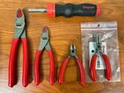 Snap-on Tools New Red 5PC Cutter, Pliers, Screw Driver Set Jd. Price: $299.99.