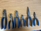 Snap On Power Blue Six Piece Plier Set -- LOC#115 Used. Price: $299.99.