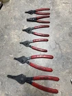 Mac Tools Bluepoint 6 Piece Adjustable Convertible Snap Ring Pliers Set Used. Price: $79.99.