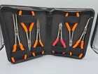 Mac Tools 6PC Precision Pliers P6TNN P6BLN P6FN P6CN P6D Red Unmrkd W/ Case Used. Price: $85.00.
