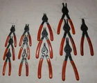 Snap Ring Plier Set: 13 Pieces, Gray Tool, Mac Used. Price: $100.00.