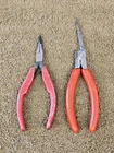 2 Snap-on Needle Nose Pliers E703ACG EP891 Precision Electronic Grip Usa Tool For. Price: $57.00.