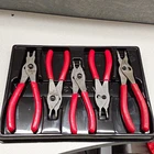 Snap-on SRT4 Retaining Ring Pliers Set 4-PIECE Cushion Grip Steel Red Used. Price: $123.00.