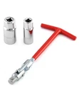 Spark Plug Socket Wrench Handle 21MM Universal Remover Red Qwork New. Price: $20.00.