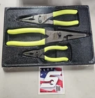 Snap-on Tools Usa New Hi Viz 3PC Long Nose Slip Joint Pliers Set PL3LNSJCFHV. Price: $259.99.