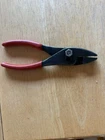 Snap On Tools HCP46BP Slip Joint Hose Clamp Pliers Usa Red Grips Used. Price: $20.00.