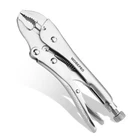 Workpro Locking Pliers, 4-INCH Mini Curved Jaw Vice Grips 4", Sliver New. Price: $11.50.