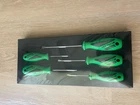New Matco 5 Pc Top Torque Ii Premium Green Screwdriver Set In Storage Tray. Price: $44.99.