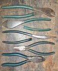 Usa 5 Piece Green Handle Plier Set. Diamond? Sk? Unmarked. Vintage. Used. Price: $37.99.