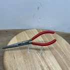Mac Tools P301812 8.5" Long Needle Nose Fishing Red Pliers Crimper (u) Used. Price: $35.00.