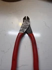 Snap-on 87ACF 7" Diagonal Cutters Pliers Nippers Red Handle Used. Price: $34.99.