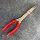 For Snap On Tools 411CF Red Soft Grip 11" Stork 35 Bent Needle Nose Pliers New. Price: $85.00.