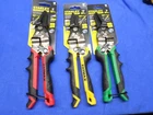 3 Stanley 10" Fatmax Ergo Aviation Snips - Left/red, Right/green, Center/yellow New. Price: $34.95.