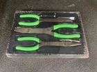 New Snap-on PL308CFG Pc Long Nose Pliers Set Green 908CFG,408CFG,609CFG. Price: $266.45.